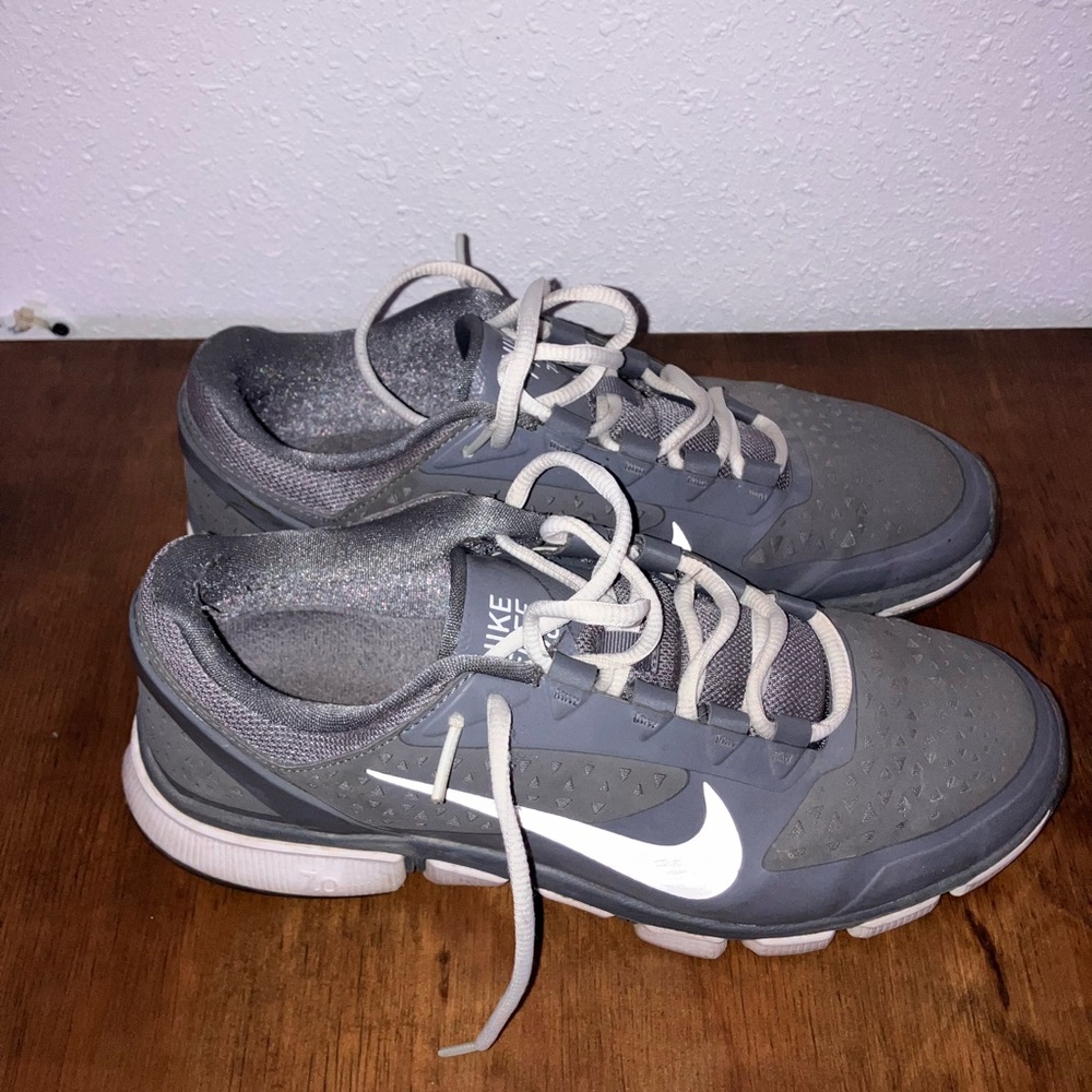 Nike Charcoal and White Athletic Shoes